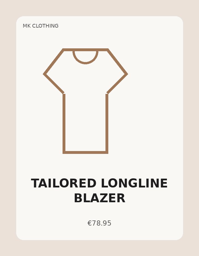 Tailored Longline Blazer