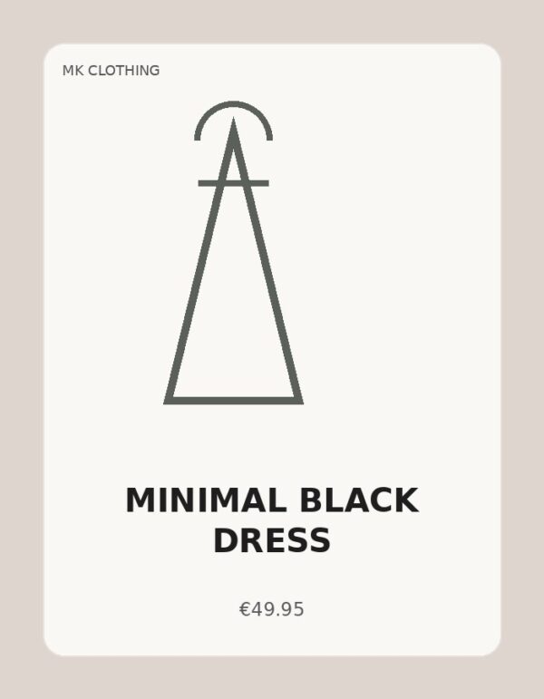 Minimal Black Dress