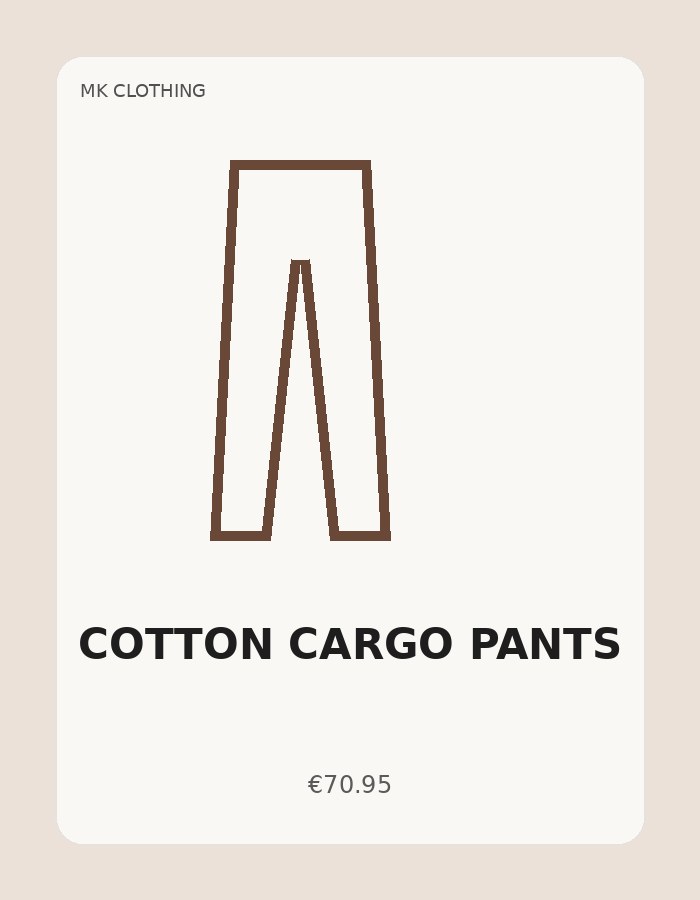 Cotton Cargo Pants