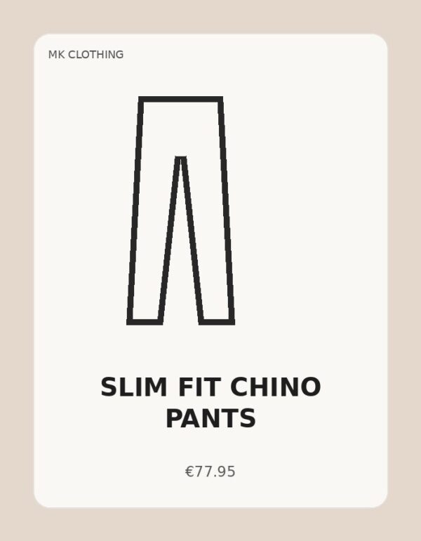 Slim Fit Chino Pants