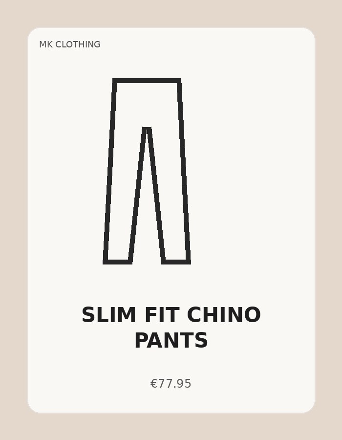 Slim Fit Chino Pants