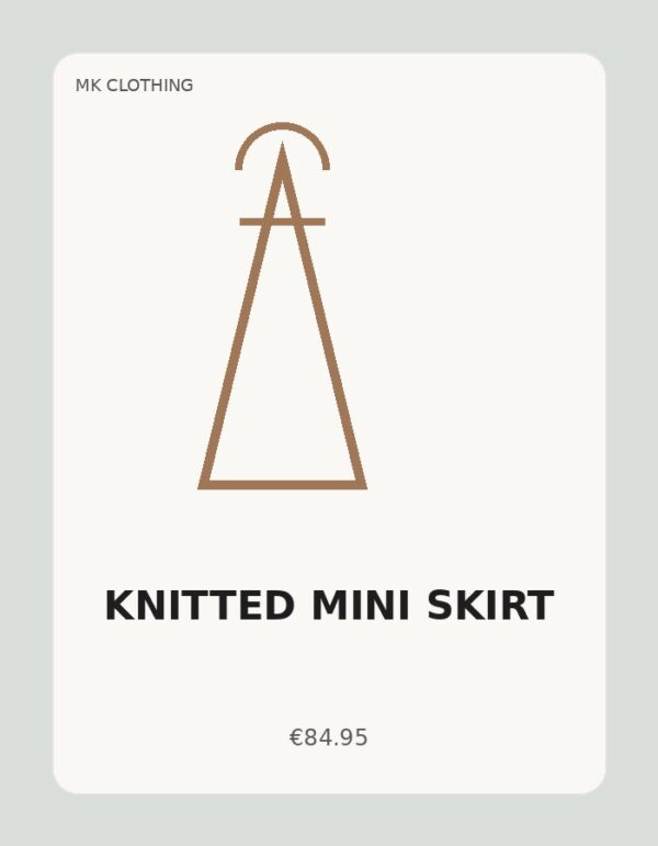 Knitted Mini Skirt