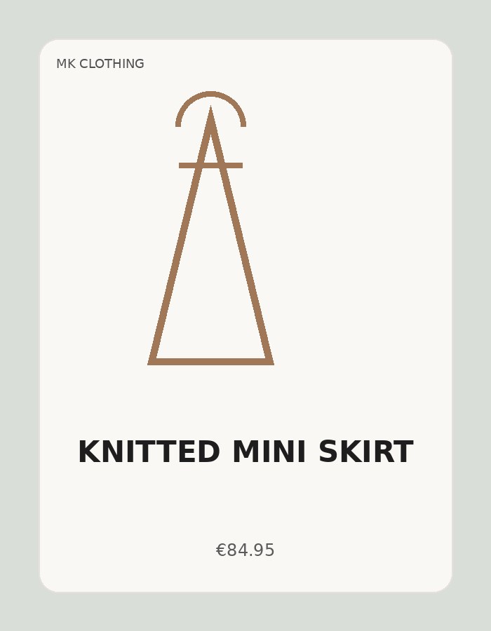 Knitted Mini Skirt