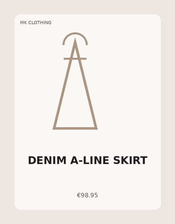 Denim A-Line Skirt