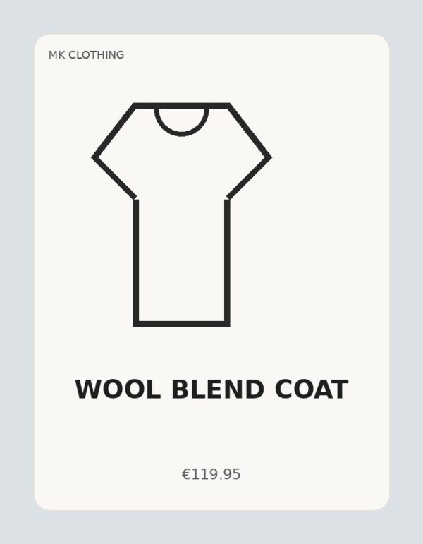 Wool Blend Coat