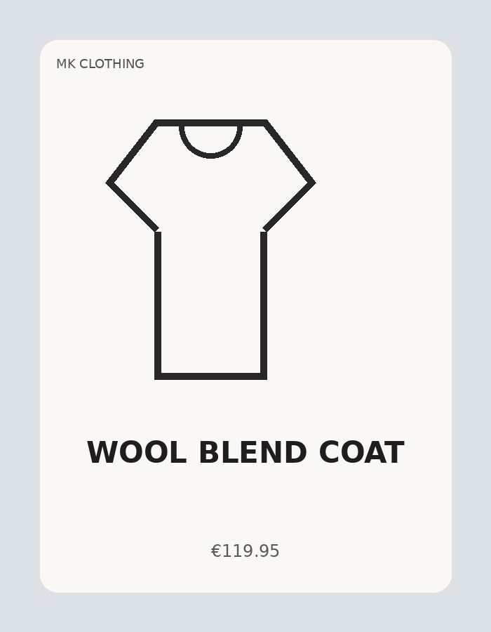 Wool Blend Coat