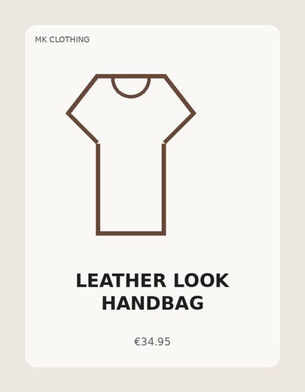 Leather Look Handbag