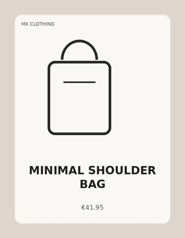 Minimal Shoulder Bag