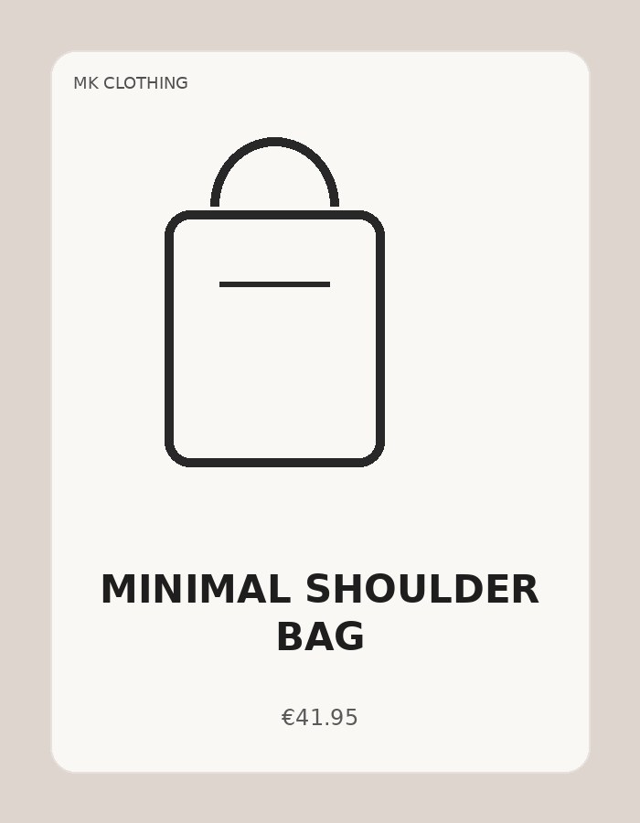 Minimal Shoulder Bag