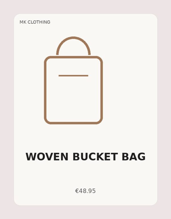 Woven Bucket Bag