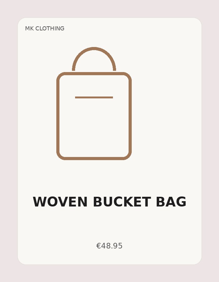 Woven Bucket Bag