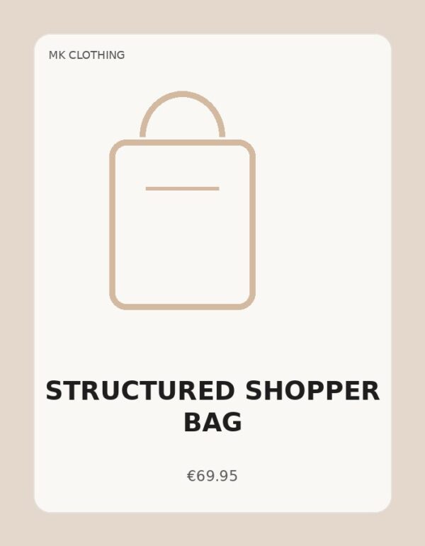 Structured Shopper Bag