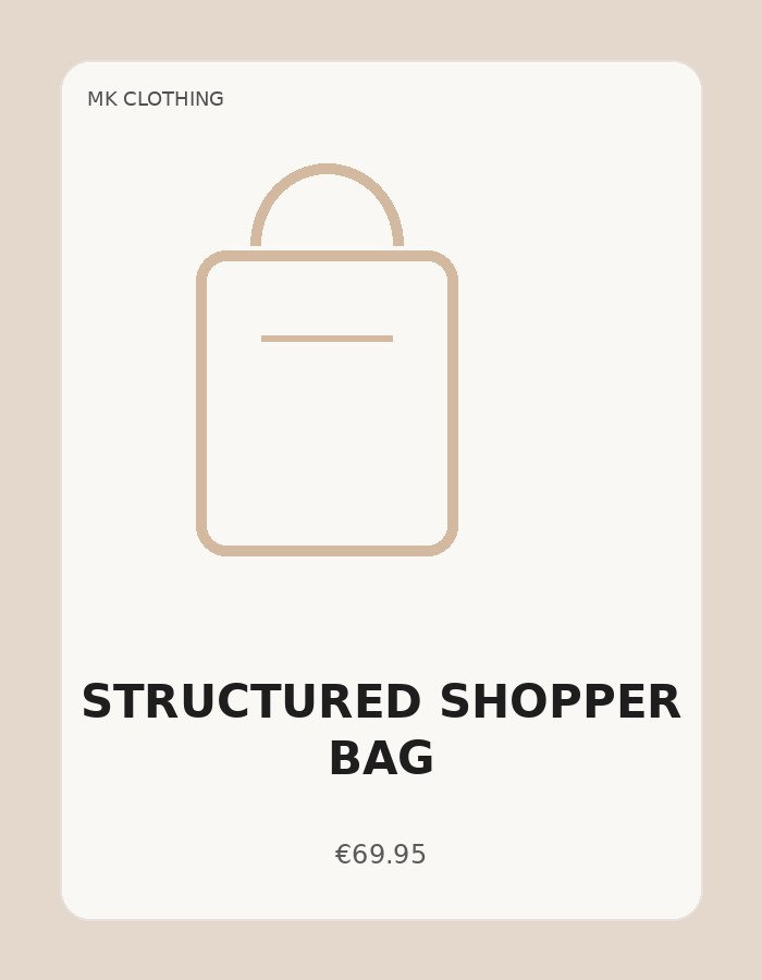 Structured Shopper Bag