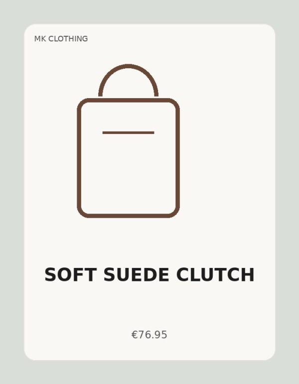Soft Suede Clutch