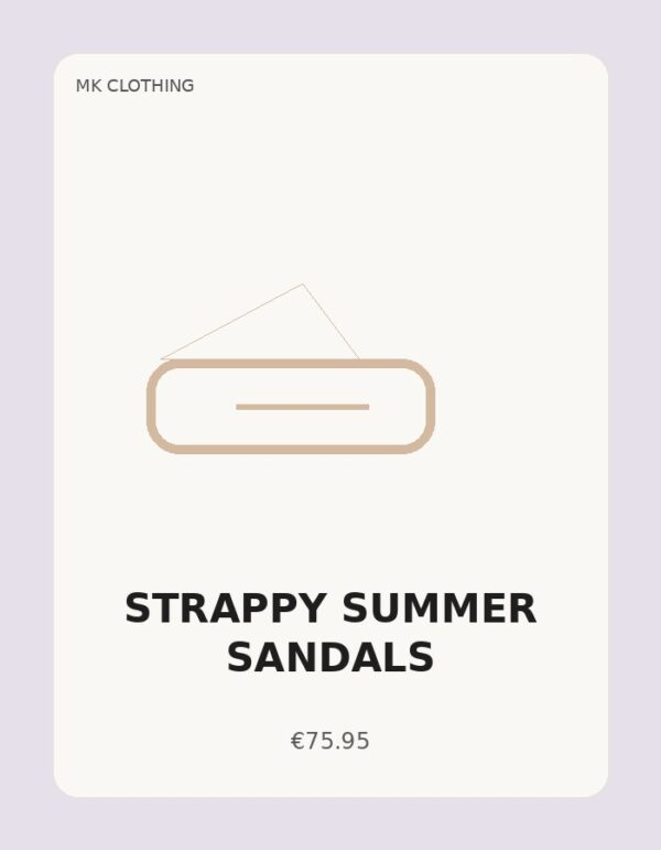 Strappy Summer Sandals