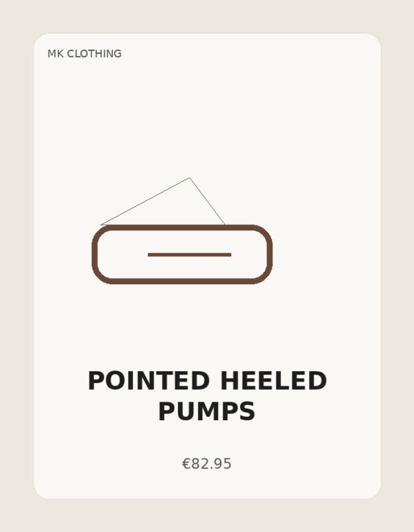 Pointed Heeled Pumps