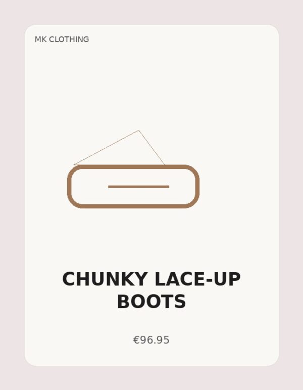 Chunky Lace-Up Boots