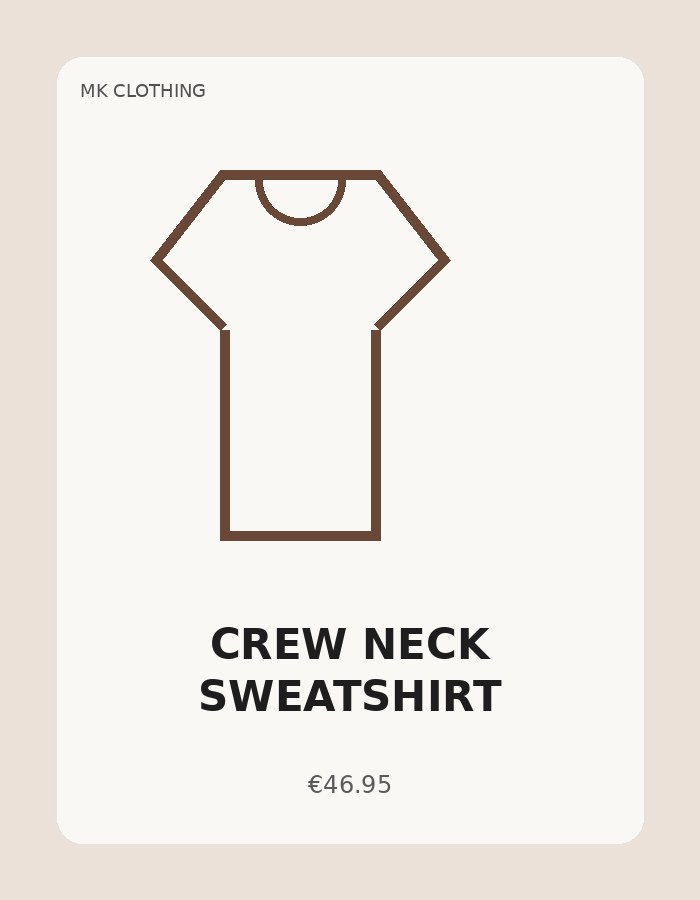 Crew Neck Sweatshirt