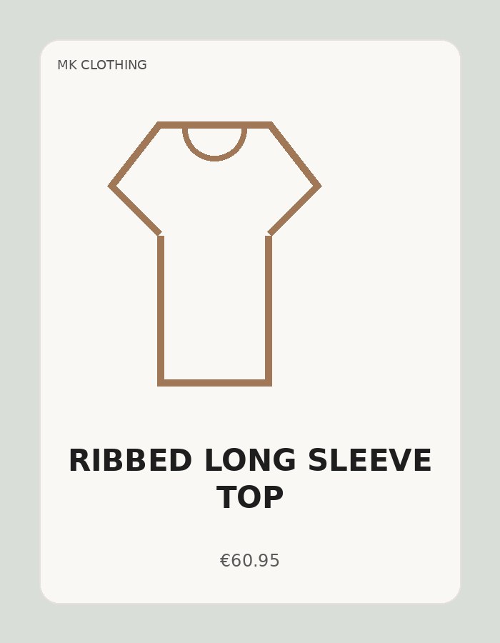 Ribbed Long Sleeve Top