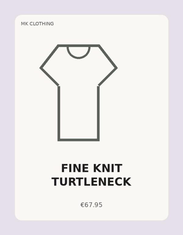 Fine Knit Turtleneck