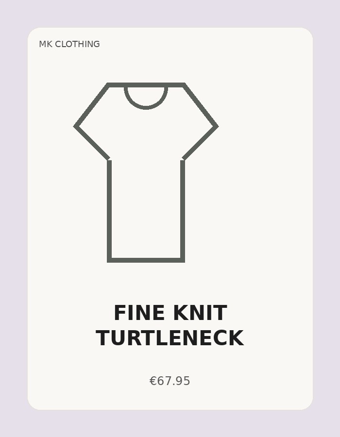 Fine Knit Turtleneck