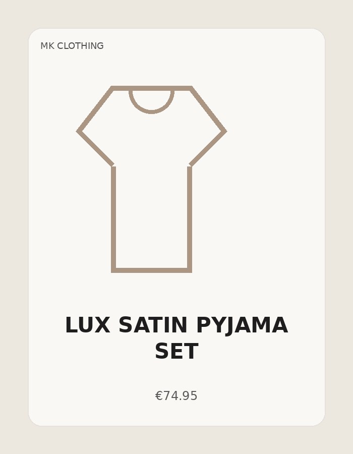 Lux Satin Pyjama Set