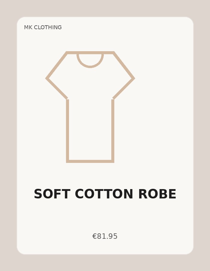 Soft Cotton Robe