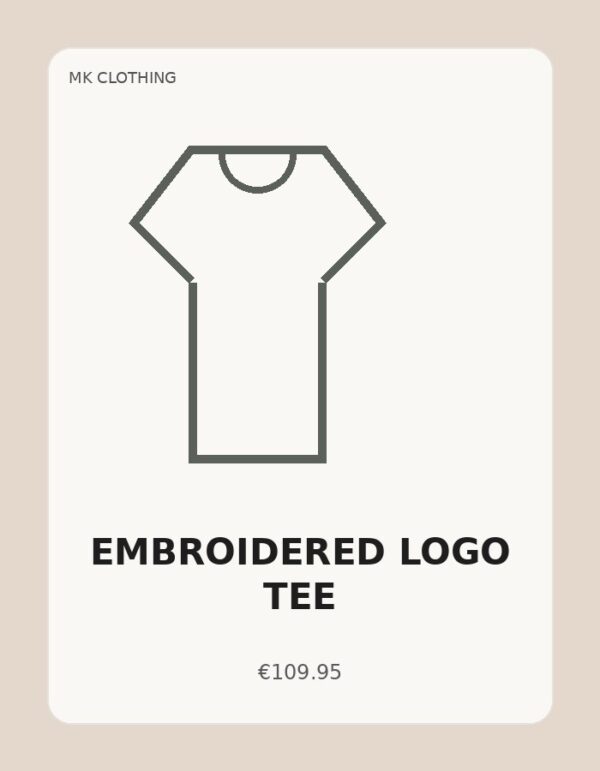 Embroidered Logo Tee