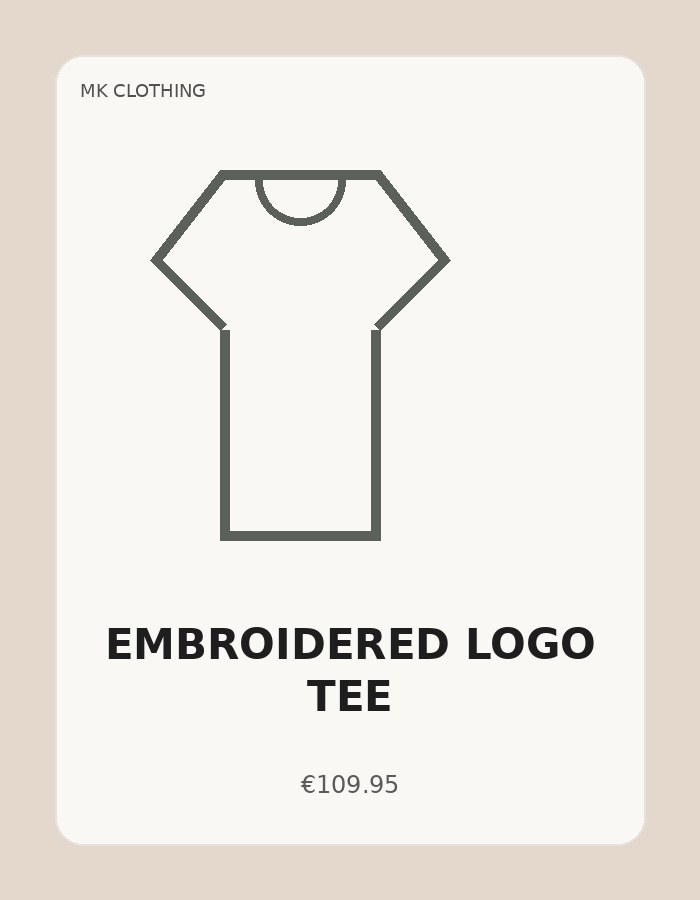 Embroidered Logo Tee