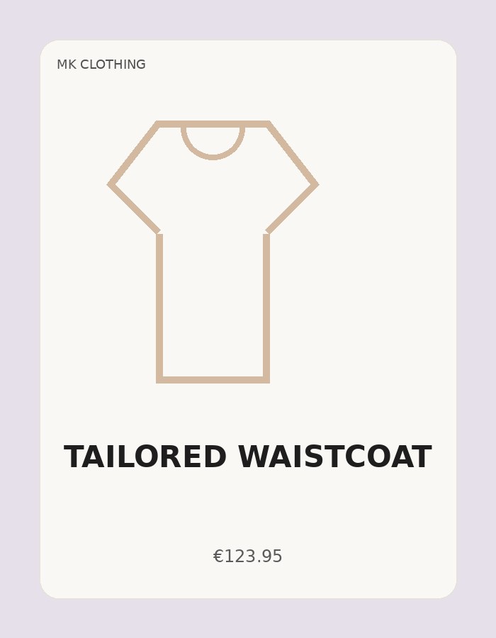 Tailored Waistcoat