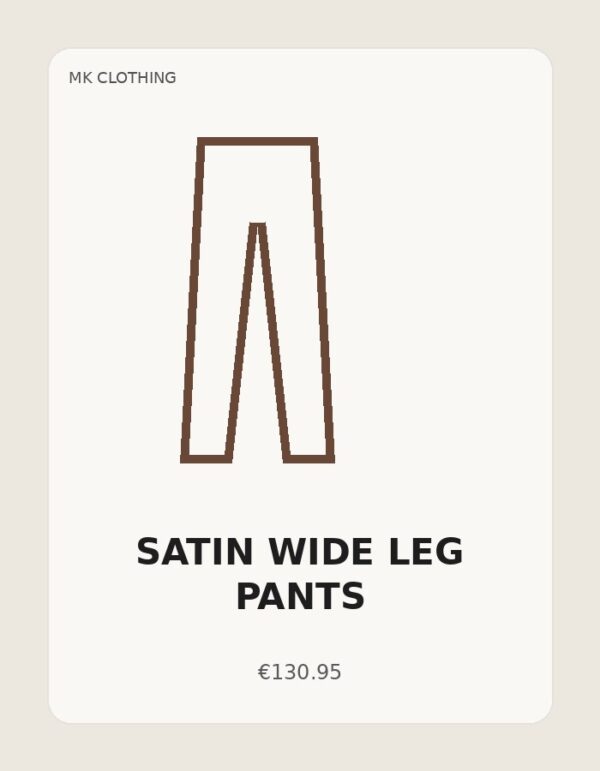 Satin Wide Leg Pants