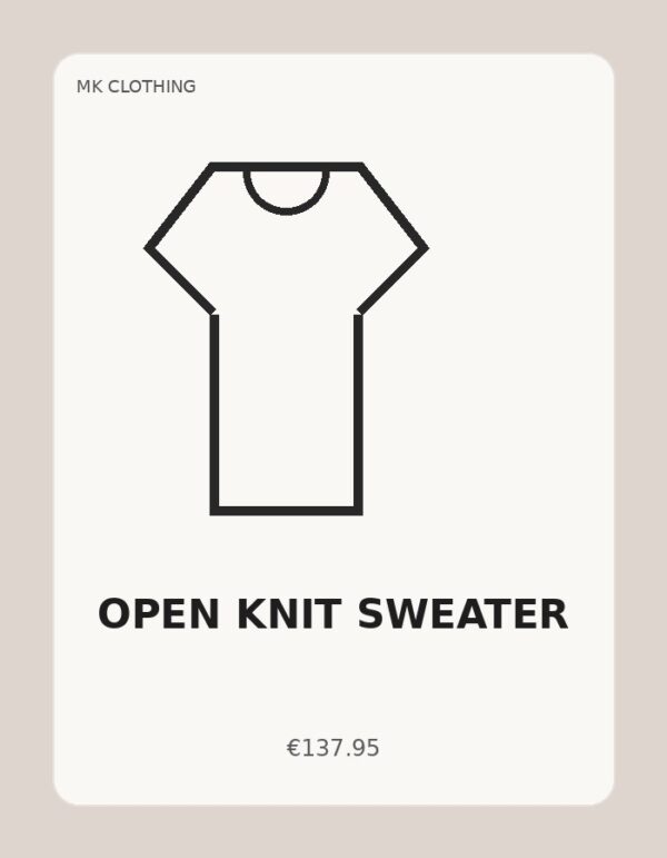 Open Knit Sweater
