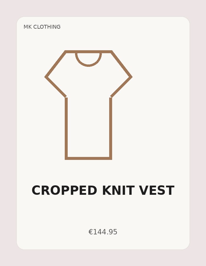 Cropped Knit Vest
