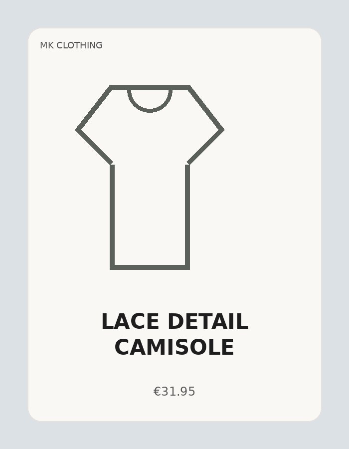 Lace Detail Camisole