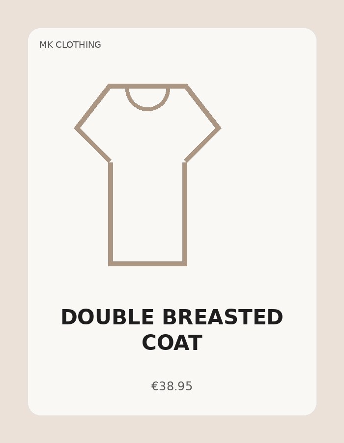Double Breasted Coat