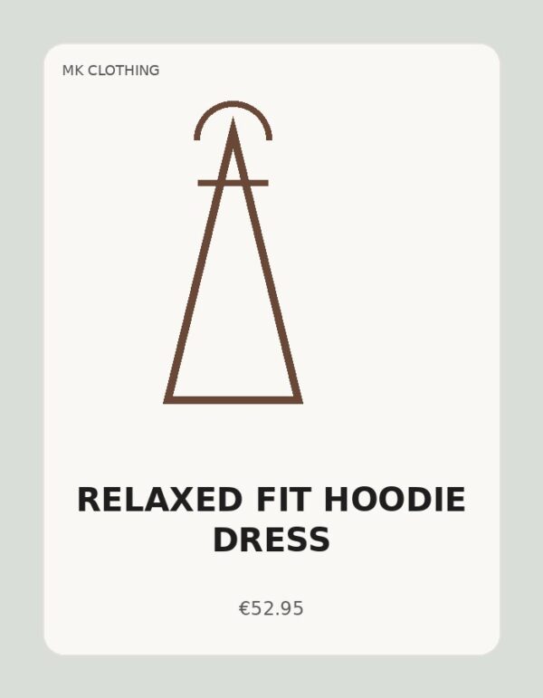 Relaxed Fit Hoodie Dress