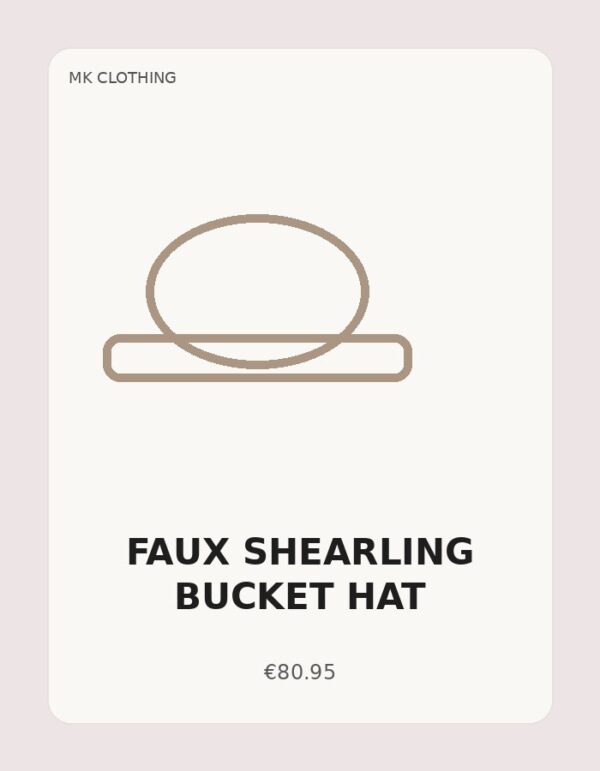 Faux Shearling Bucket Hat
