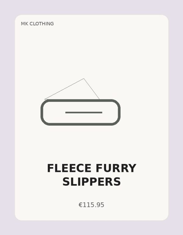 Fleece Furry Slippers