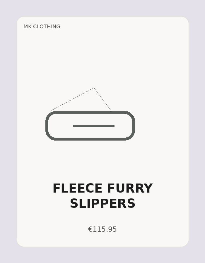 Fleece Furry Slippers